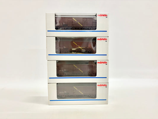 Märklin 4x 4831 Postbeiwagen Güterwagen ÖBB AC H0