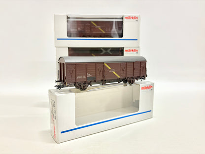 Märklin 4x 4831 Postbeiwagen Güterwagen ÖBB AC H0