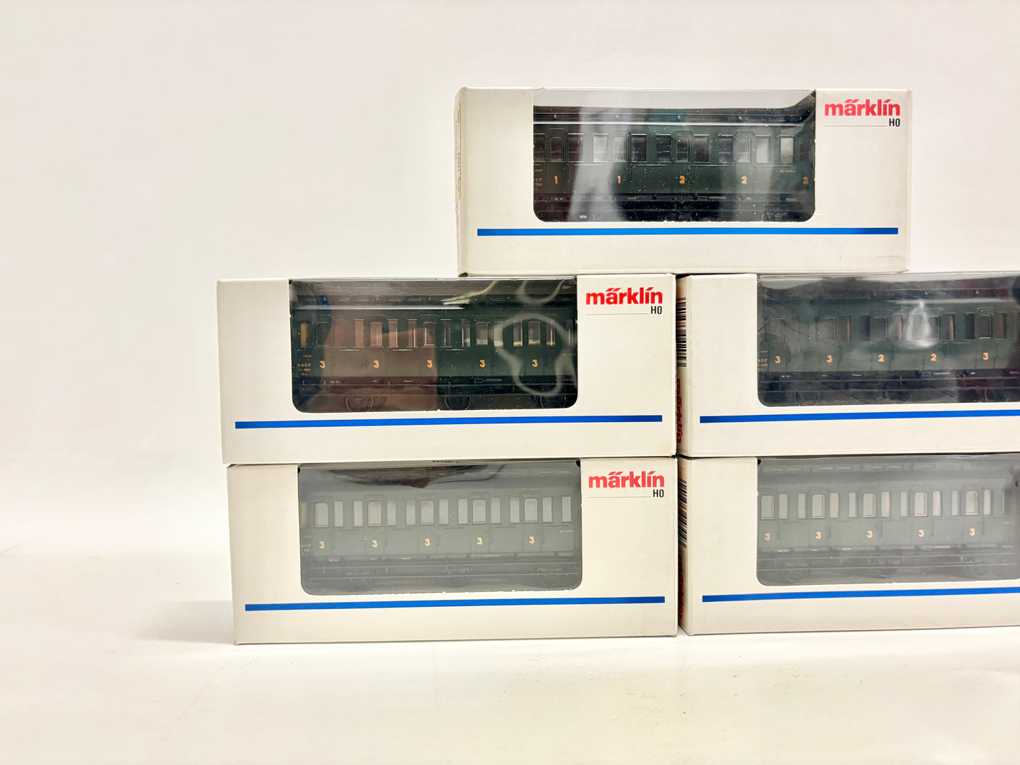Märklin 4304 4204 4205 5x Abteilwagen Personenwagen SNCF AC H0