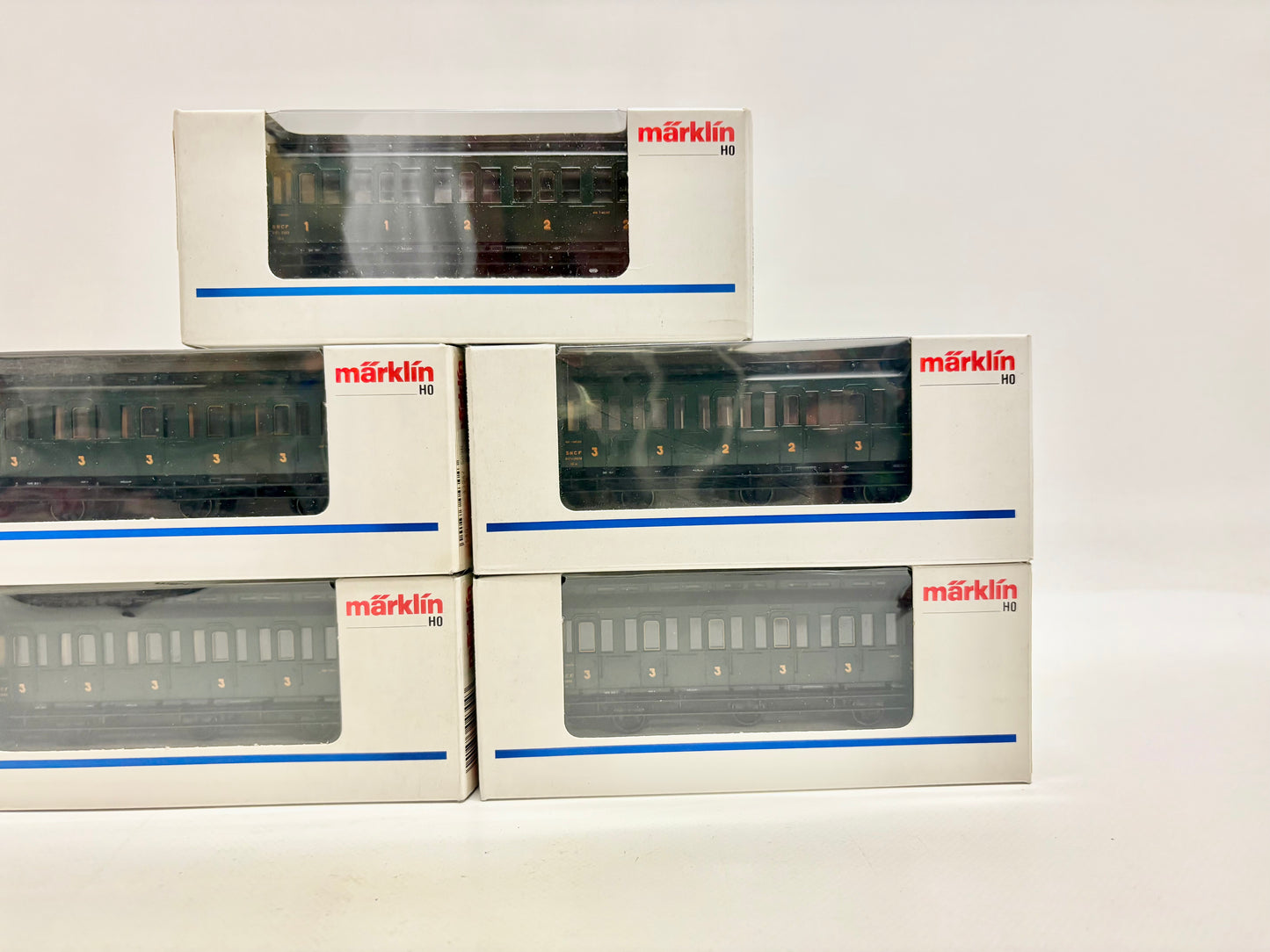 Märklin 4304 4204 4205 5x Abteilwagen Personenwagen SNCF AC H0