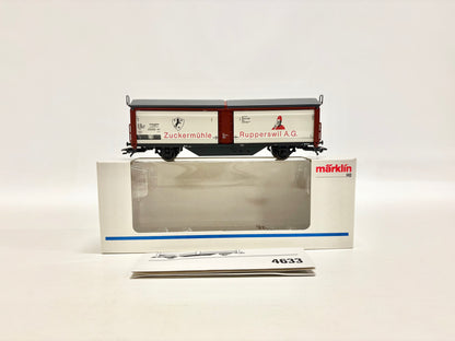 Märklin 4833 Schiebedachwagen Zuckermühle Rupperswil AG SBB AC H0