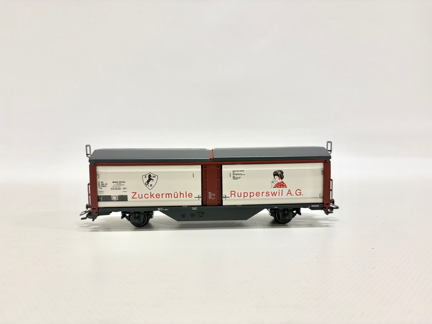 Märklin 4833 Schiebedachwagen Zuckermühle Rupperswil AG SBB AC H0