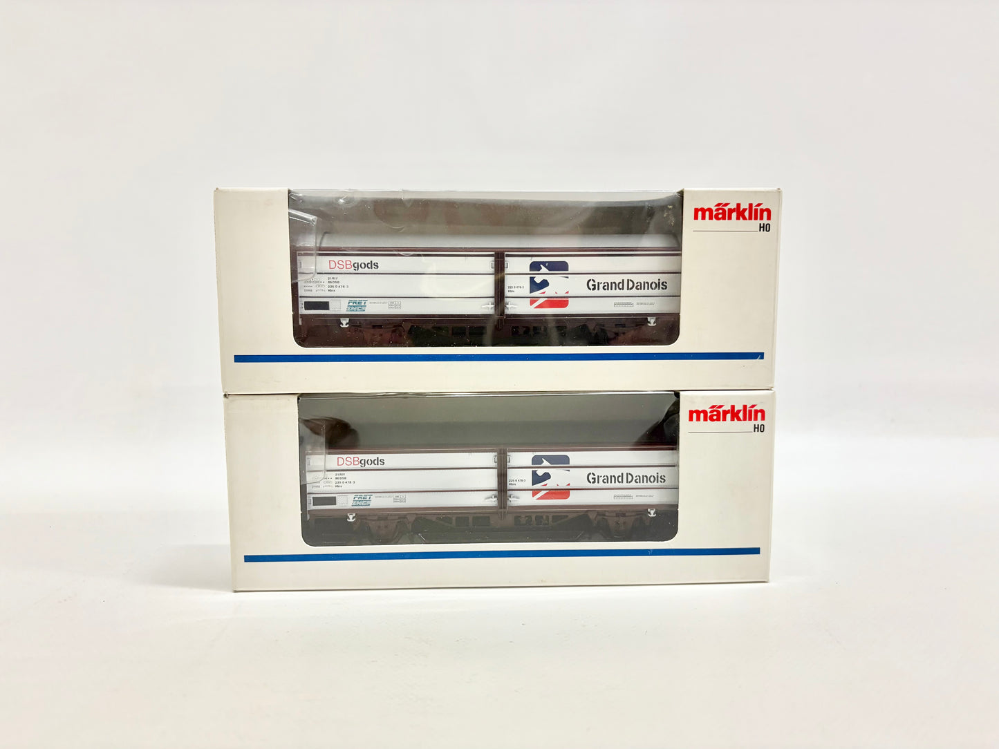 Märklin 2x 4837 Schiebewandwagen Hbis "Grand Danois" DSB AC H0
