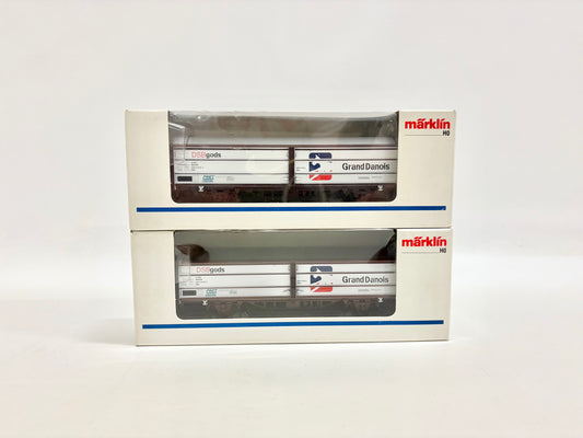 Märklin 2x 4837 Schiebewandwagen Hbis "Grand Danois" DSB AC H0
