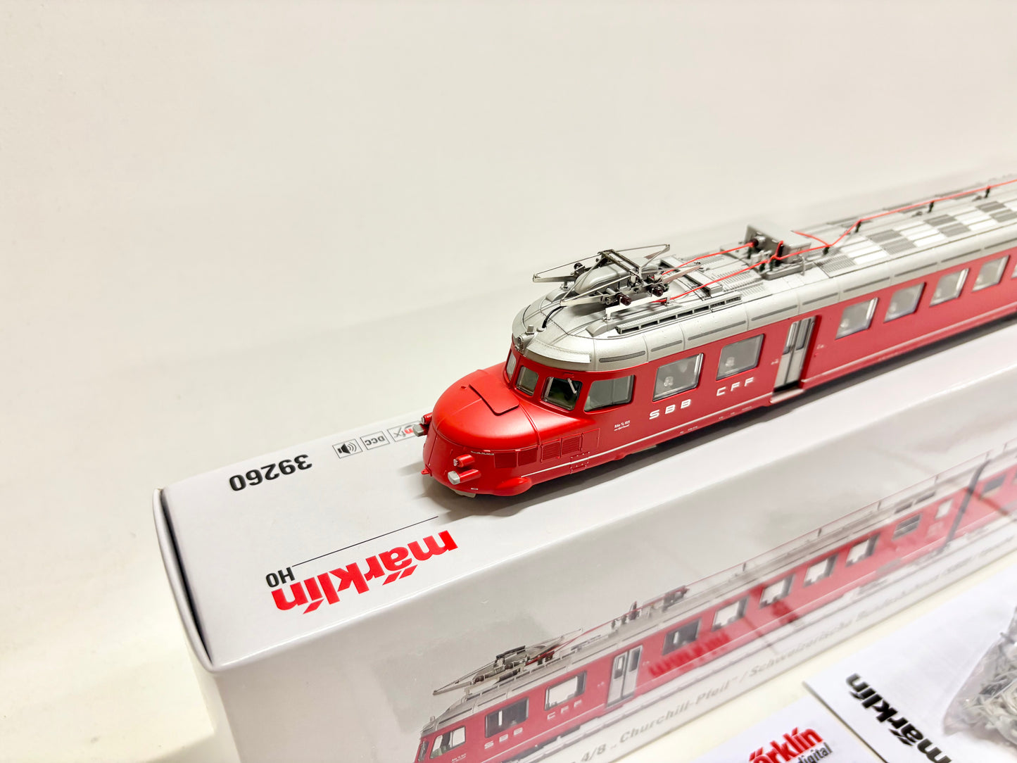 Märklin 39260 Mfx Digital & Sound Elektrotriebwagen Doppel-Triebwagen Rae 4/8 "Churchill-Pfeil" SBB AC H0