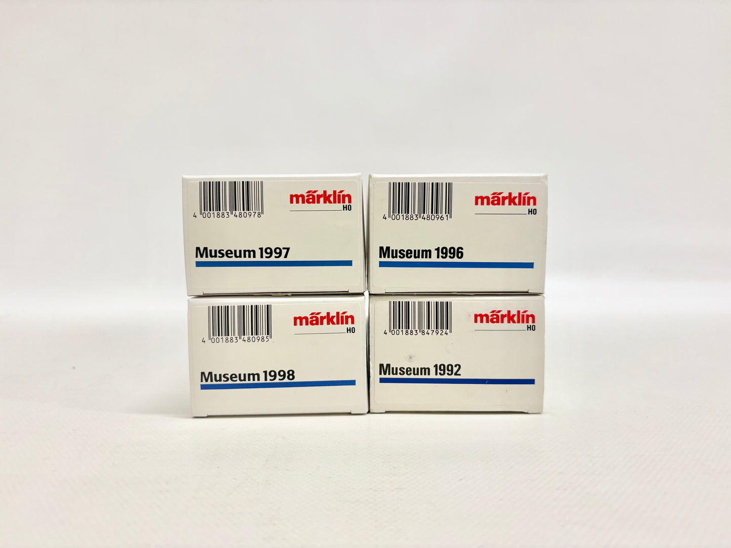 Märklin 4x Museumswagen 1997 1996 1998 1992 Güterwagen AC H0