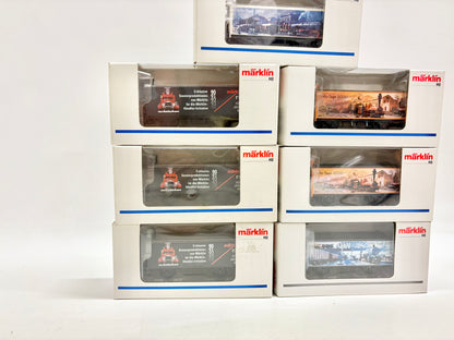 Märklin 7x Werbewagen Gedeckte Güterwagen DB AC H0