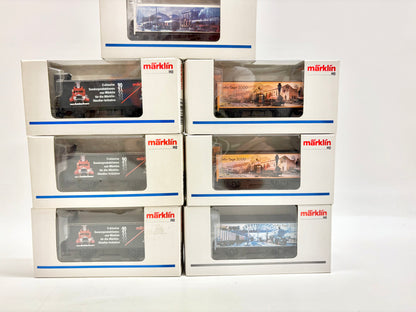 Märklin 7x Werbewagen Gedeckte Güterwagen DB AC H0