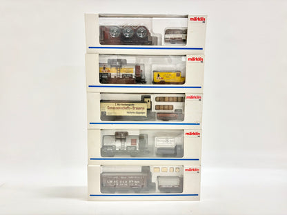 Märklin 5x Museumswagen 1993 1994 1997 1992 1995 Güterwagen AC H0
