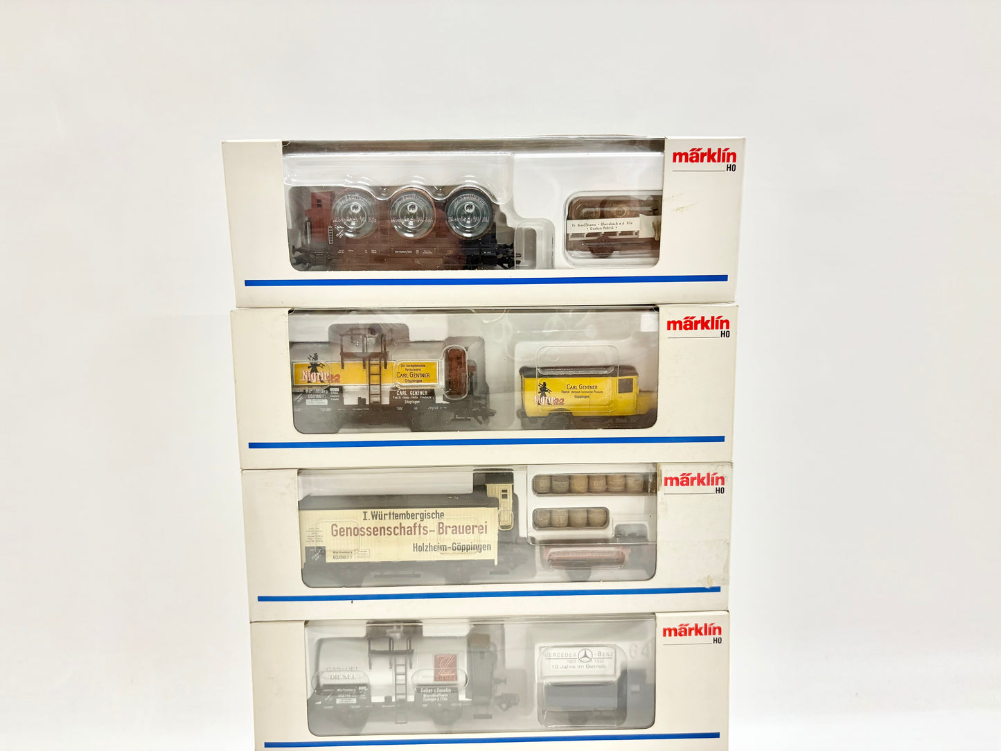 Märklin 5x Museumswagen 1993 1994 1997 1992 1995 Güterwagen AC H0