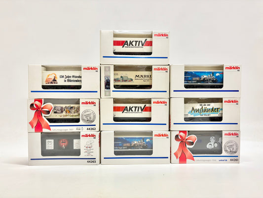 Märklin 10x Containerwagen Werbewagen DB AC H0