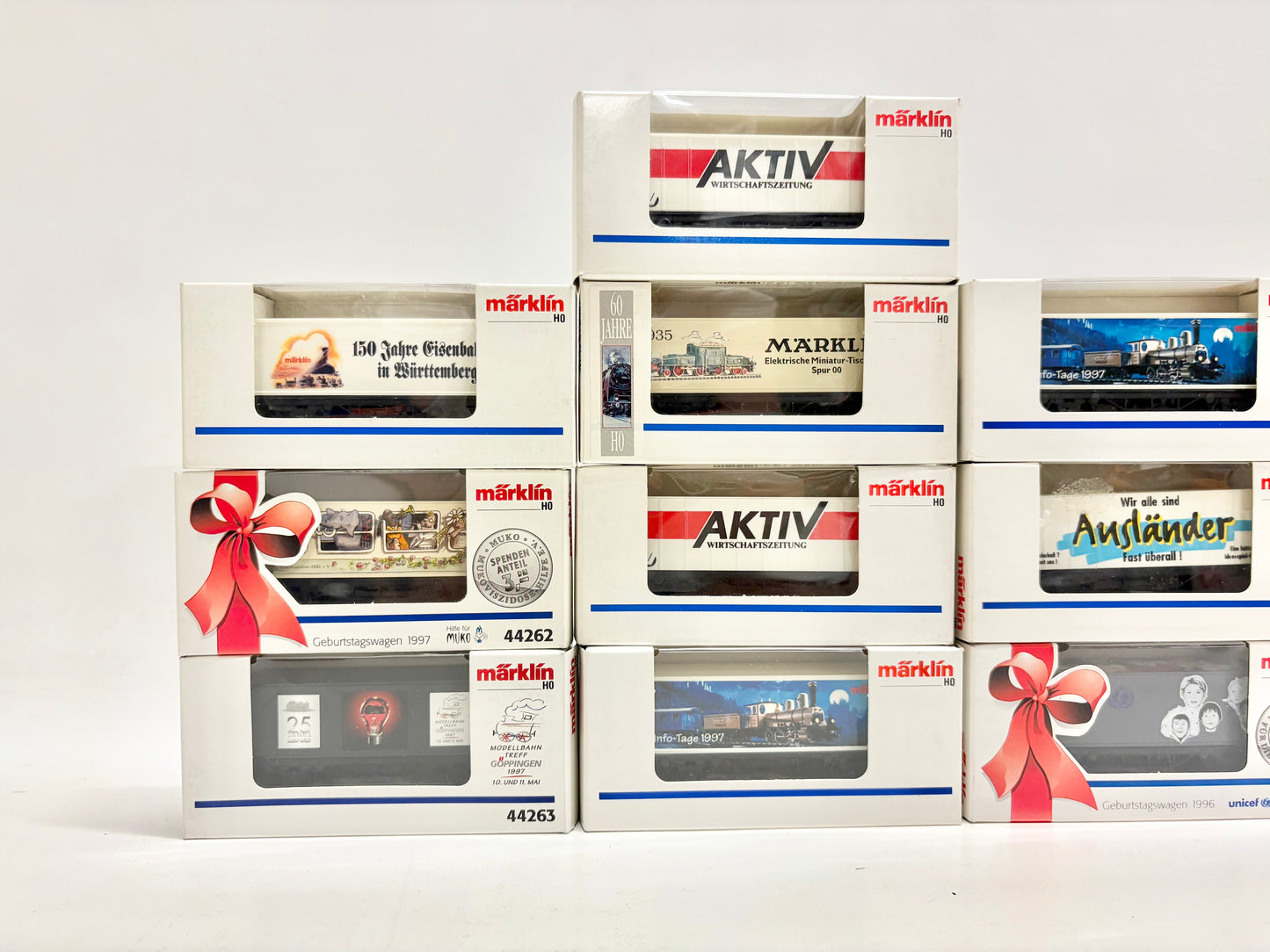 Märklin 10x Containerwagen Werbewagen DB AC H0