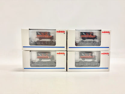 Märklin 4x 46841 Flachwagen mit LKW DR AC H0