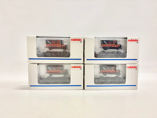 Märklin 4x 46841 Flachwagen mit LKW DR AC H0