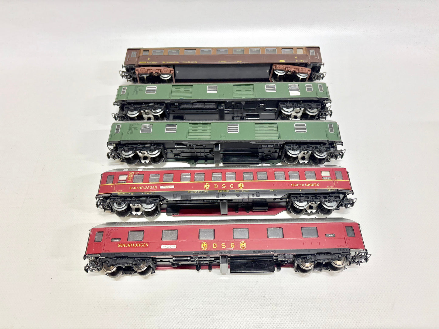 Fleischmann 5x Personenwagen Konvolut AC H0