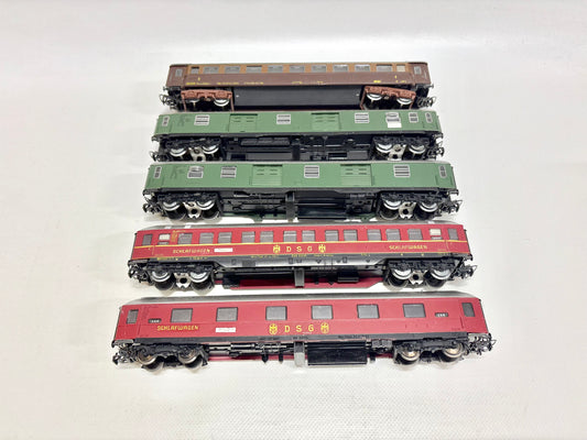 Fleischmann 5x Personenwagen Konvolut AC H0