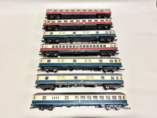 Roco 7x Schellzugwagen TEE DC H0