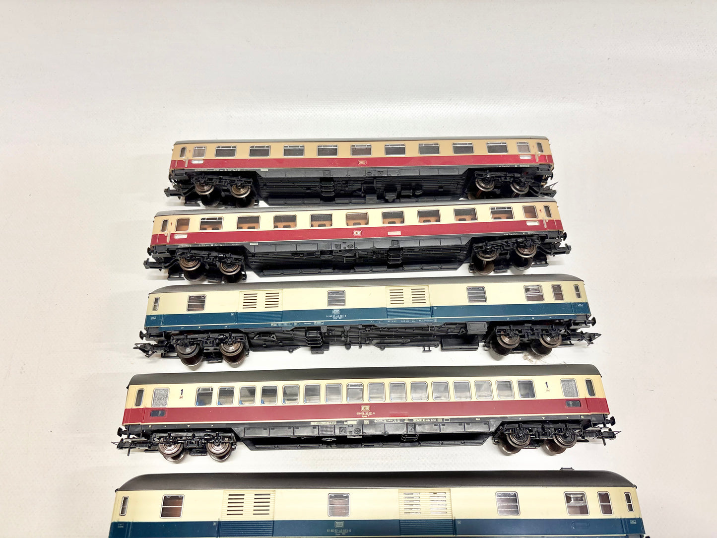 Roco 7x Schellzugwagen TEE DC H0