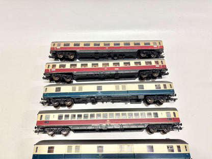 Roco 7x Schellzugwagen TEE DC H0