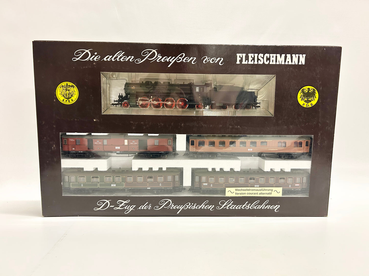 Fleischmann 1885 AC Zugpackung Preußischer Personenzug K.P.E.V. H0