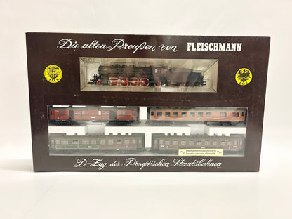 Fleischmann 1885 AC Zugpackung Preußischer Personenzug K.P.E.V. H0