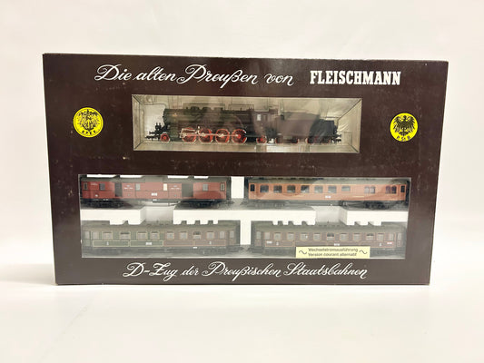 Fleischmann 1885 AC Zugpackung Preußischer Personenzug K.P.E.V. H0