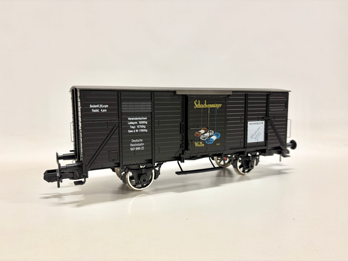 Märklin Museumswagen 1995 "Schachenmayr Wolle" DR Spur 1