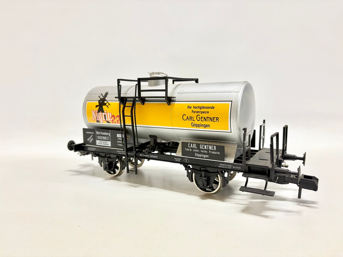 Märklin 58063 Museumswagen 1996 Kesselwagen "Carl Gentner Nigrin" Spur 1