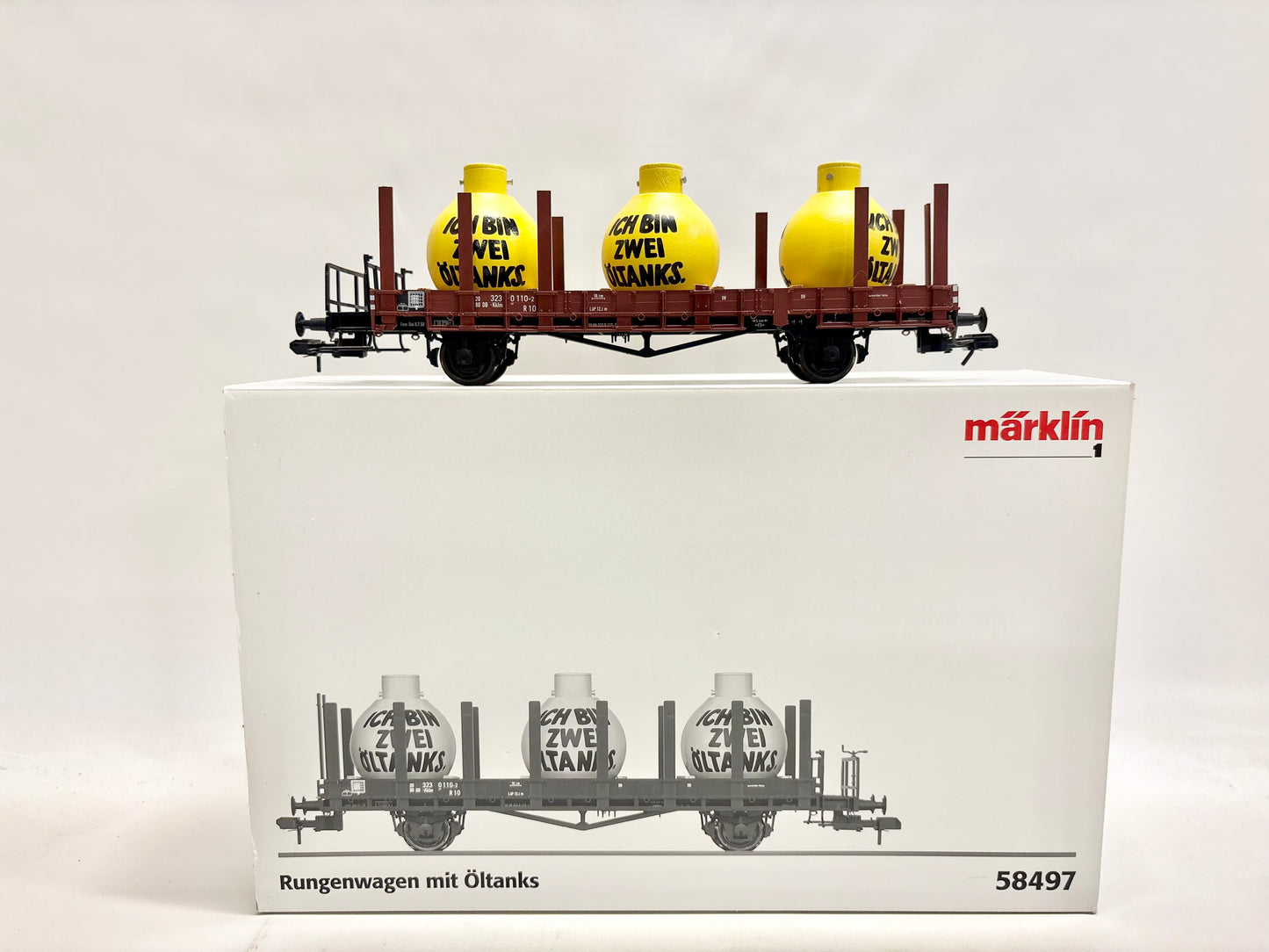 Märklin 58497 Rungenwagen mit Öltanks DB Spur 1
