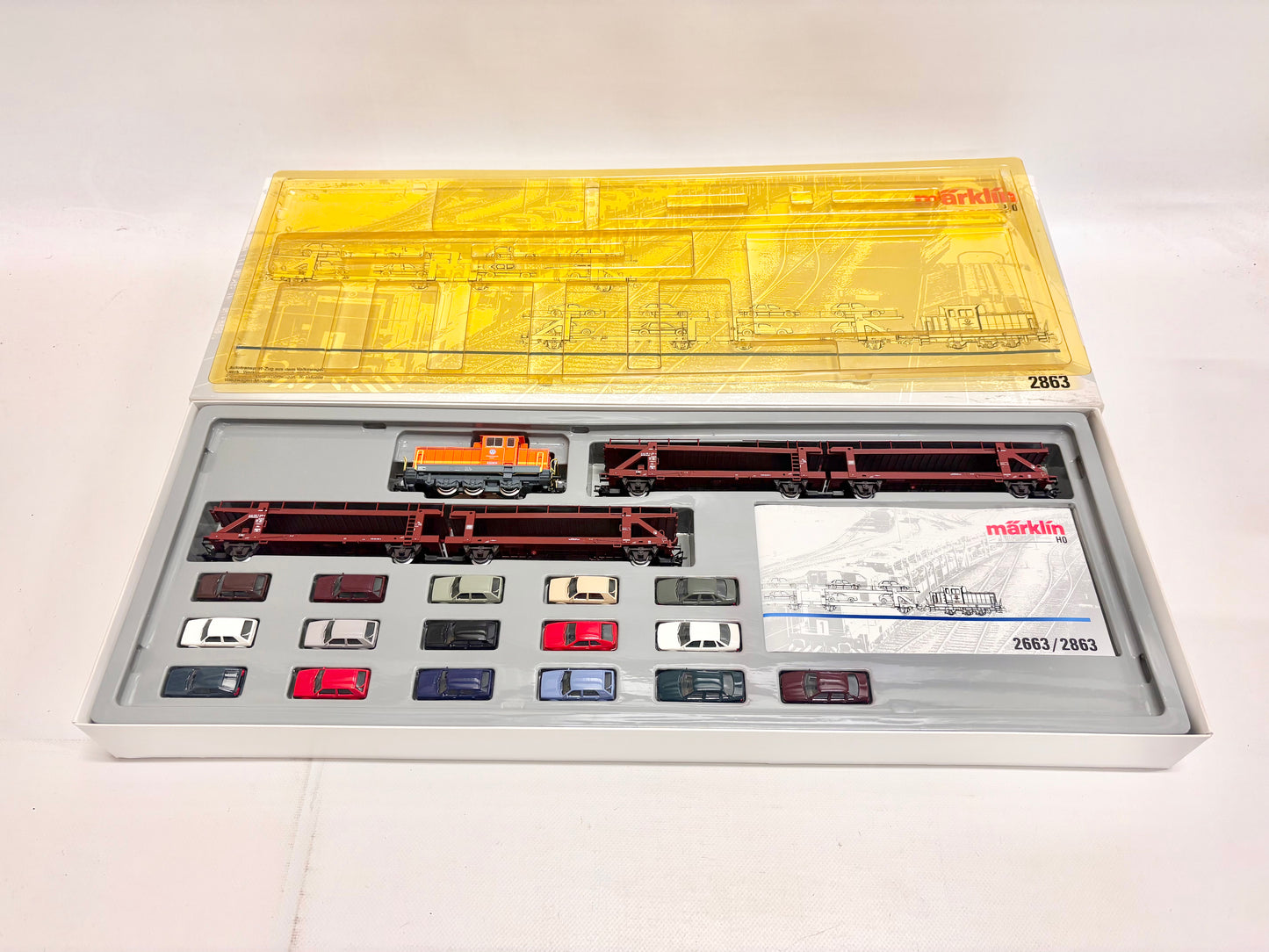 Märklin 2863 Autotransportzug Volkswagen-Werk mit DHG 700 H0