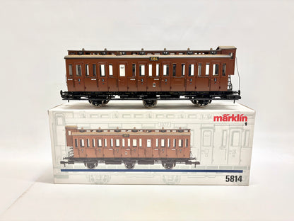 Märklin 5814 Preußischer Abteilwagen Personenwagen K.P.E.V. Spur 1