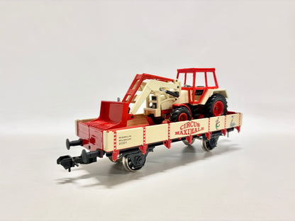 Märklin Maxi Museum 2001 Circus Maximale Niederbordwagen mit Traktor Fendet Spur 1
