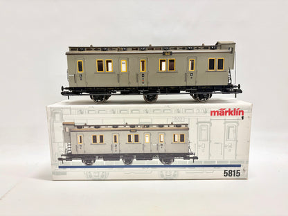 Märklin 5815 Preußischer Abteilwagen Personenwagen K.P.E.V. Spur 1