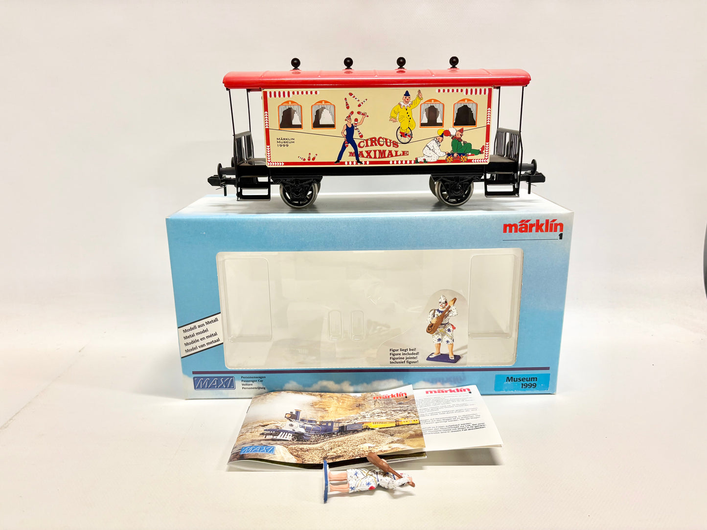 Märklin Maxi Museumswagen 1999 Circus Maximale mit Clown Spur 1