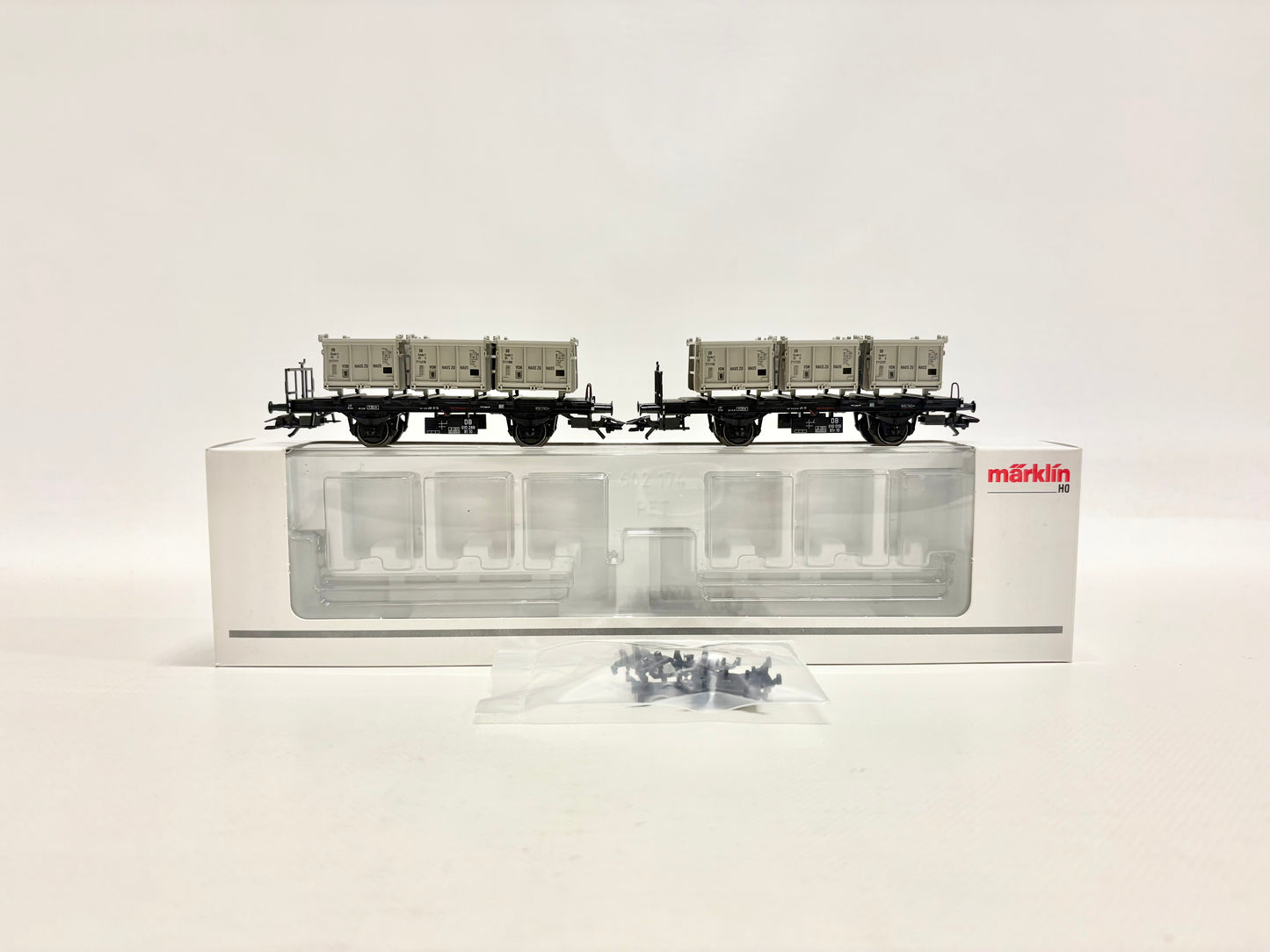 Märklin 48943 Behältertragwagen mit Kohlebehälter DB AC H0