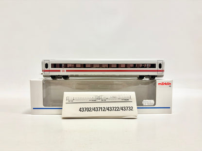 Märklin 43712 Personenwagen ICE Schnellzug DB AC H0