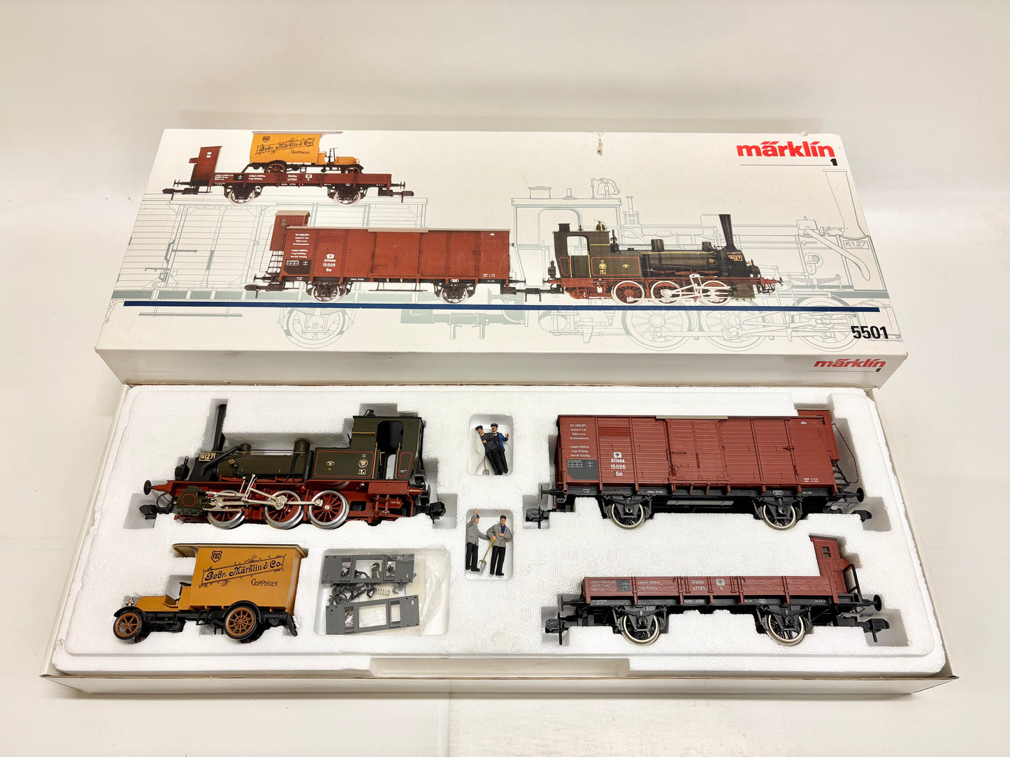 Märklin 5501 Jubiläumszug Preußischer Güterzug K.P.E.V Spur 1
