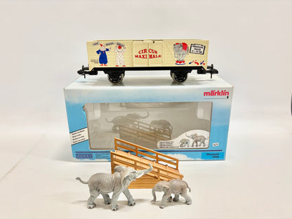 Märklin Maxi Museumswagen 1998 Circus Maximale Elefantentransport Spur 1