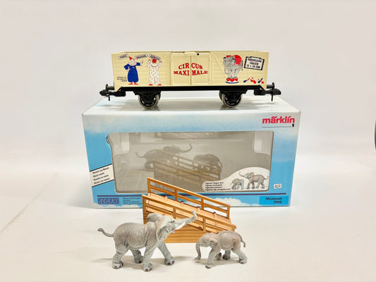 Märklin Maxi Museumswagen 1998 Circus Maximale Elefantentransport Spur 1