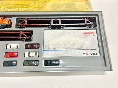 Märklin 2863 Autotransportzug Volkswagen-Werk mit DHG 700 H0