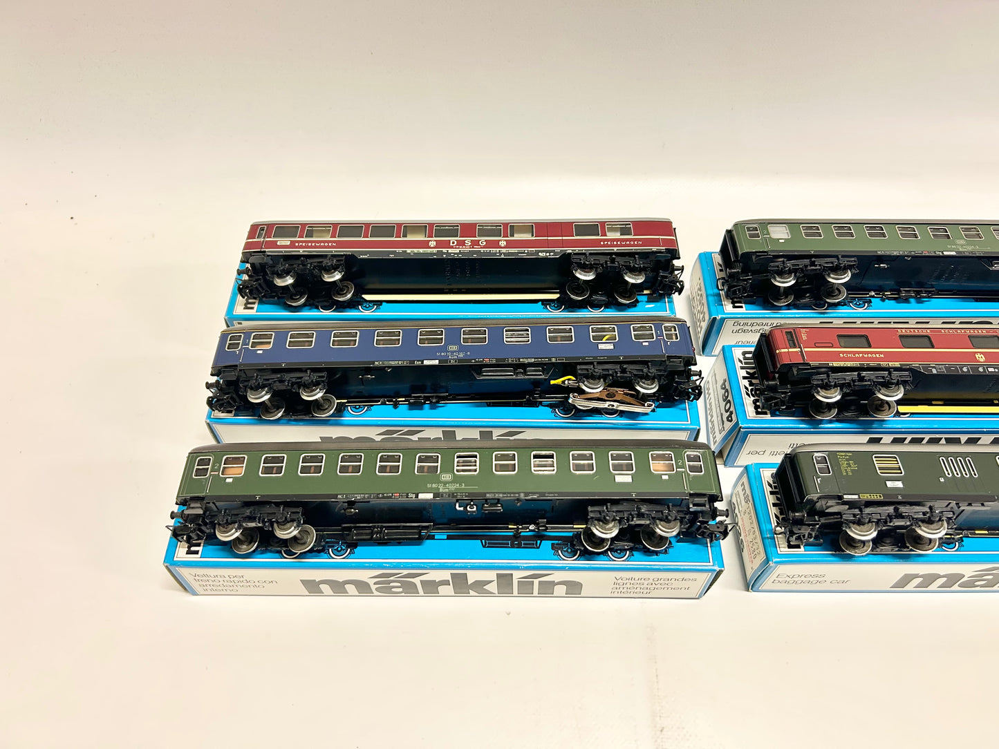 Märklin 6x D-Zug Personenwagen Konvolut H0