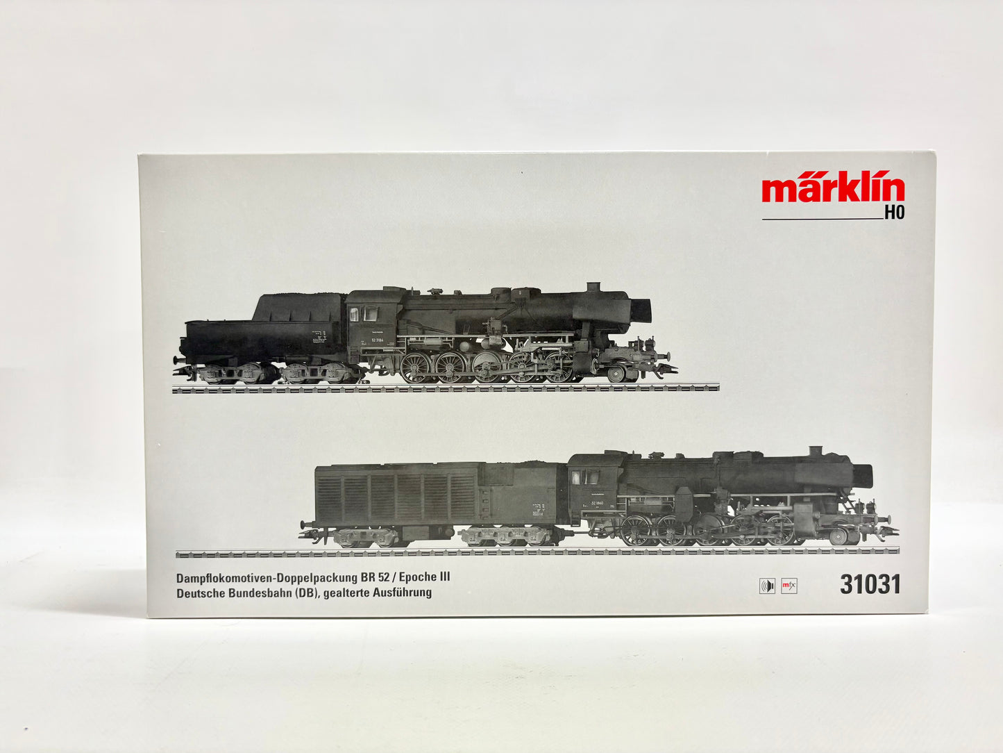 Märklin 31031 Mfx-Digital + Sound Dampflokomotiven Br 52 DB AC H0