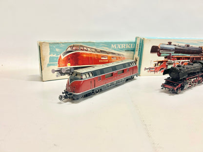 Märklin 3021 3005 3037 3x Lokomotiven Dampflok Diesellok E-Lok H0