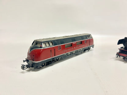 Märklin 3021 3005 3037 3x Lokomotiven Dampflok Diesellok E-Lok H0