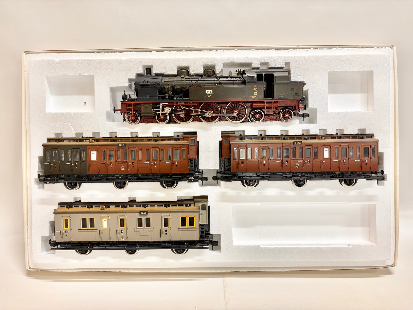 Märklin 5502 Preußischer Personenzug mit Dampflok Zugpackung K.P.E.V Spur 1