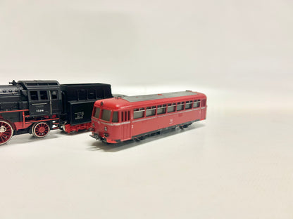 Märklin 3021 3005 3016 3x Lokomotiven Dampflok Diesellok Schienenbus H0