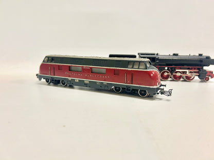 Märklin 3021 3005 3016 3x Lokomotiven Dampflok Diesellok Schienenbus H0