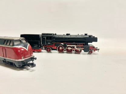 Märklin 3021 3005 3016 3x Lokomotiven Dampflok Diesellok Schienenbus H0