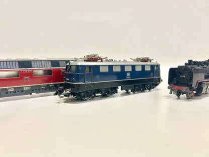 Märklin 3021 3034 3003 3x Lokomotiven Dampflok Diesellok E-Lok H0