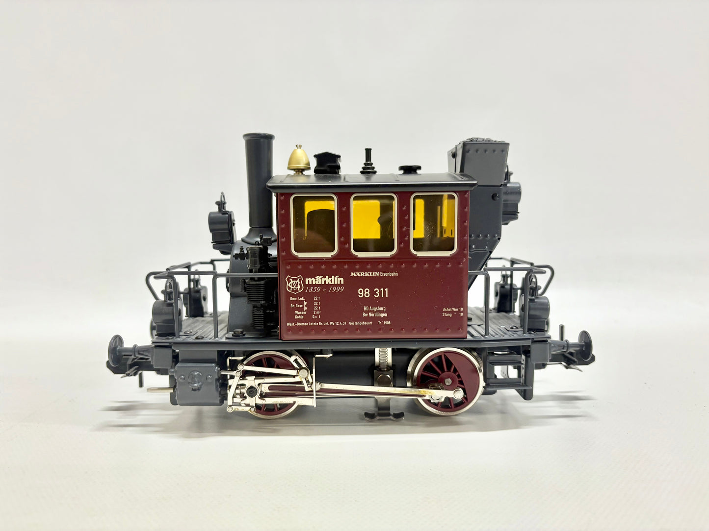 Märklin Maxi 54103 Jubiläumszug 1859-1999 Dampflok Glaskasten Spur 1